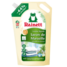 RAINETT - Lessive liquide - Savon de Marseille - 32 lavages - 1.6 l