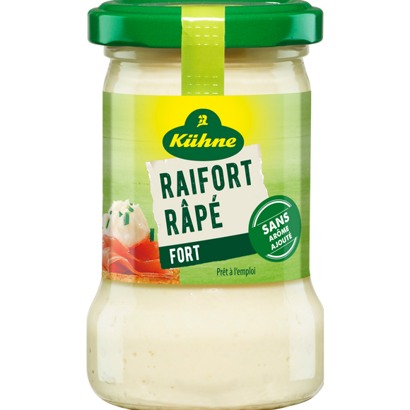 Raifort authentique KUHNE, bocal de 140g