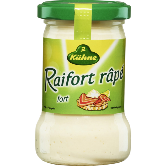 Raifort authentique KUHNE, bocal de 140g