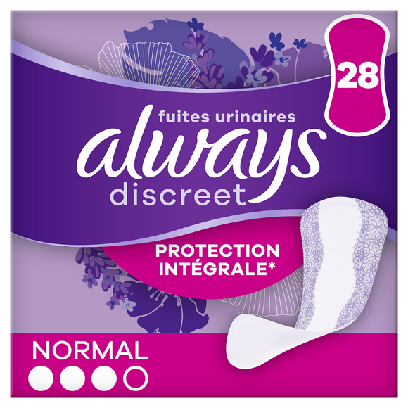 Protège-slips normal ALWAYS DISCREET x28