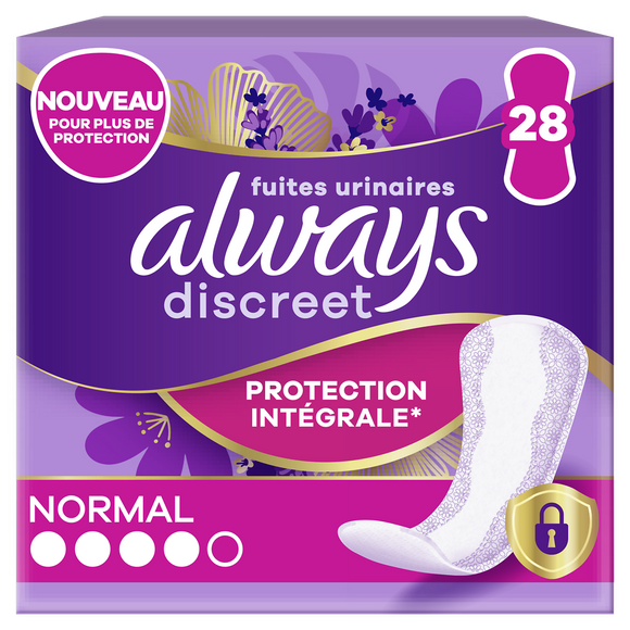 Protège-slips normal ALWAYS DISCREET x28