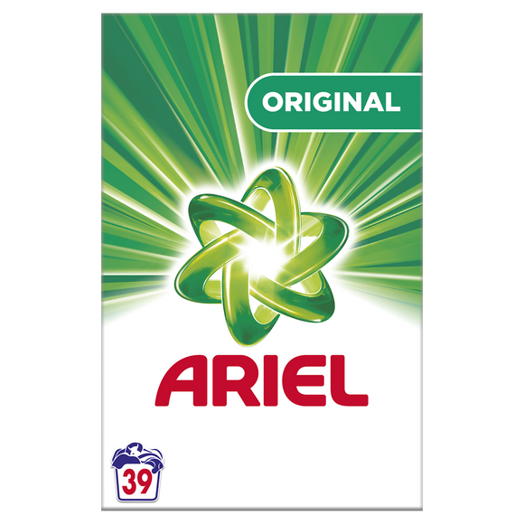 Lessive poudre régulier, ARIEL, 39 doses, boîte de 2,54kg
