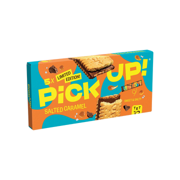 Biscuits au chocolat fourré caramel Pick-Up BAHLSEN, x5; 140g