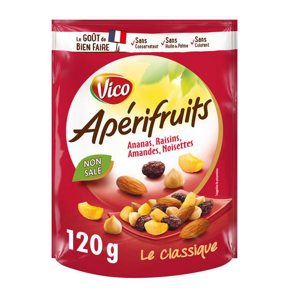 Mélange de graines et fruits APERIFRUITS rouge, 120g