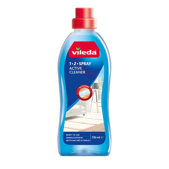 Bouteille nettoyante spray 1.2 VILEDA, recharge de 750ml