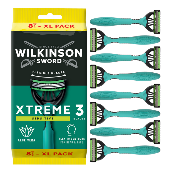 Rasoirs Jetables Xtreme 3 Sensitive WILKINSON - x8