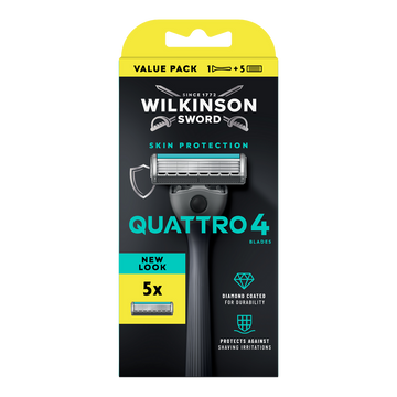 Rasoir starter Quattro WILKINSON +5 lames