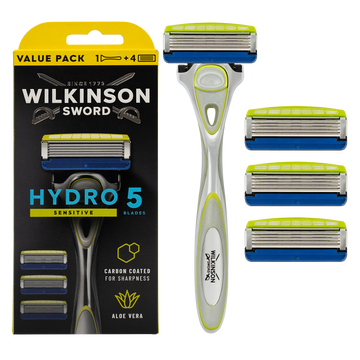 Rasoir Starter Hydro 5 Sensitive WILKINSON - 1 rasoir + 3 recharges