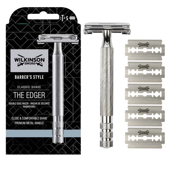 Rasoir homme The Edger Barber's Style WILKINSON - 1 rasoir + 5 recharges