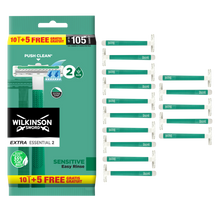 Rasoirs Jetables Extra Essential 2 Sensitive WILKINSON - x10+5