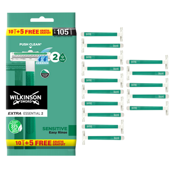 Rasoirs Jetables Extra Essential 2 Sensitive WILKINSON - x10+5