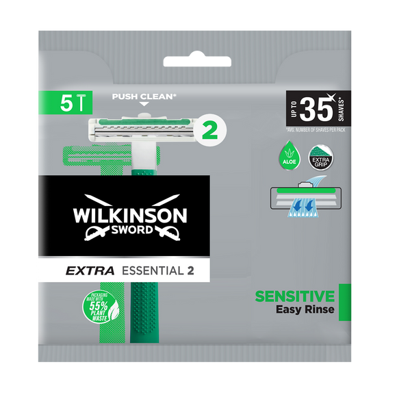 WILKINSON RASOIRS JETABLES 2 LAMES EXTRA ESSENTIAL x5