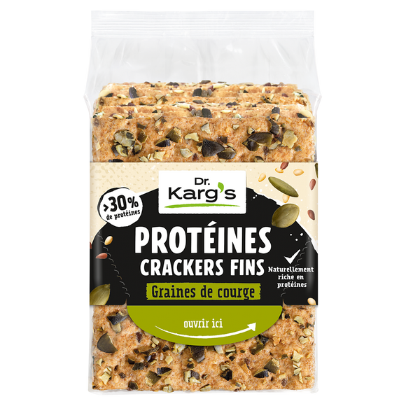 Crackers fins protéines et graines de courge DR KARG'S 150g