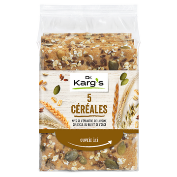 Crackers 5 céréales KARG'S, 200g