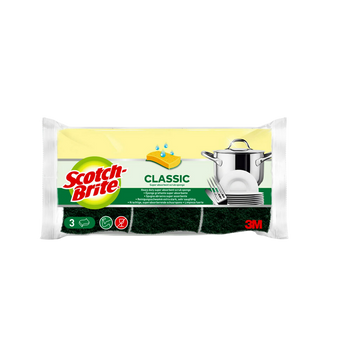 Éponge grattante verte SCOTCH BRITE, x3