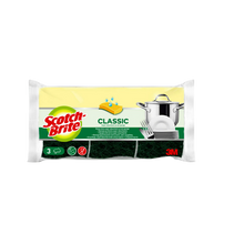Éponge grattante verte SCOTCH BRITE, x3