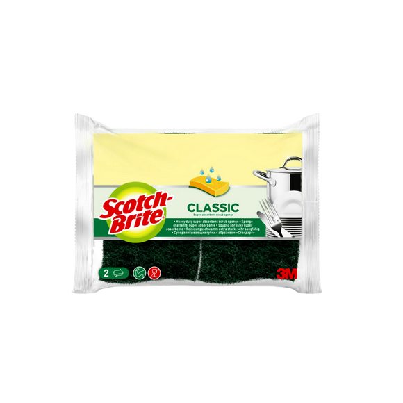 Éponges grattantes vertes SCOTCH BRITE, x2