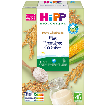 Mes premières céréales bio dès 4/6 mois HIPP, boîte 250g