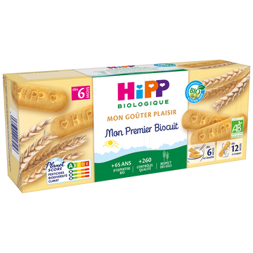 Mon premier biscuit dès 6 mois, Bio HIPP, boîte de 180g