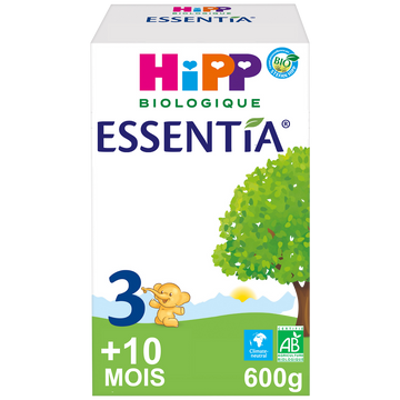 Lait bio Essentia HIPP BIO 10 mois à 3 ans - Boîte 600g