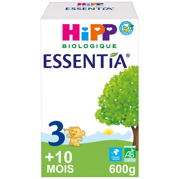 Lait bio Essentia HIPP BIO 10 mois à 3 ans - Boîte 600g