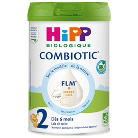 Lait 2eme age en poudre BIO 6-12M HIPP COMBIOTIC - 800g