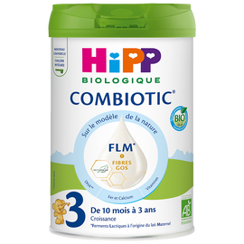 Lait croissance en poudre BIO dès 10M HIPP COMBIOTIC - 800g