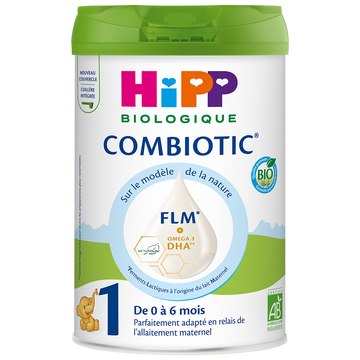 Lait 1er age en poudre BIO 0-6M HIPP COMBIOTIC - 800g