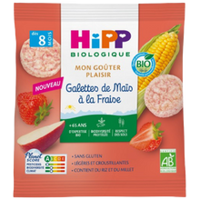 Galettes de Maïs à la Fraise Bio HIPP 23g dès 8 mois