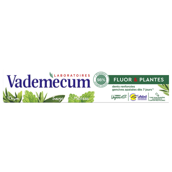 Dentifrice VADEMECUM fluor & plantes 75ml