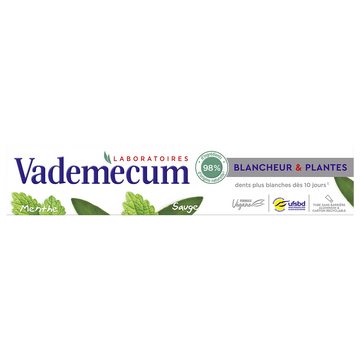 Dentifrice VADEMECUM Blancheur & Plantes Tube 75ml