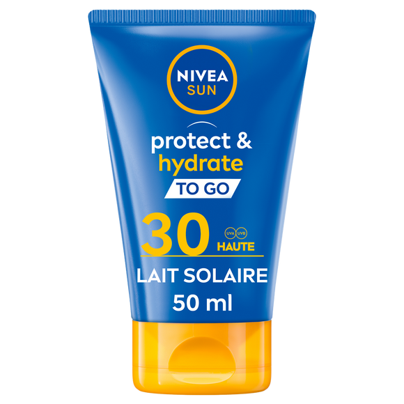 Lait NIVEA SUN Protect & Hydrate to go SPF30 50mL