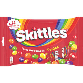 SKITTLES fruits, x11 sachets de 18g, 198g