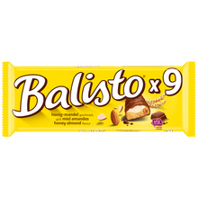 Barres chocolat Miel amandes BALISTO x9