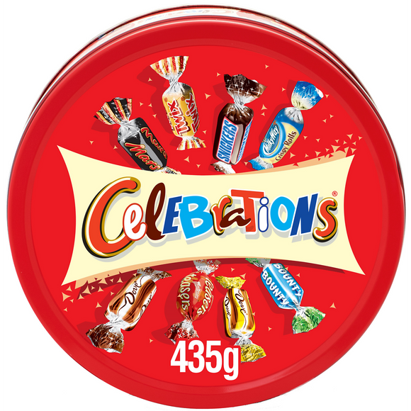 Boite métal assortiment Confiserie Chocolat CELEBRATIONS - 435g
