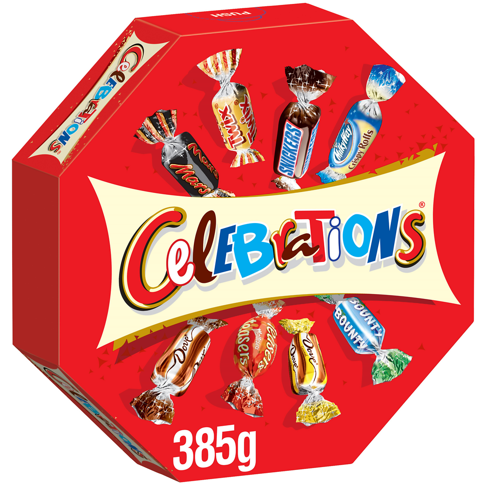 Boite octogonale assortiment Confiserie Chocolat CELEBRATIONS - 385g