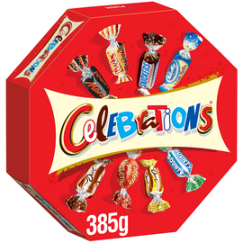Boite octogonale assortiment Confiserie Chocolat CELEBRATIONS - 385g