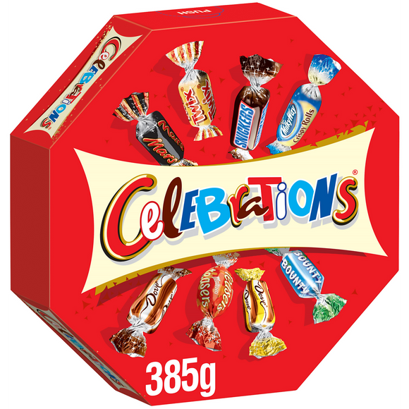 Boite octogonale assortiment Confiserie Chocolat CELEBRATIONS - 385g