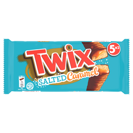 Biscuit caramel salé barres TWIX, x5 - 230g