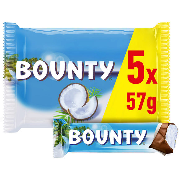 Barres chocolat Noix de coco BOUNTY 285g