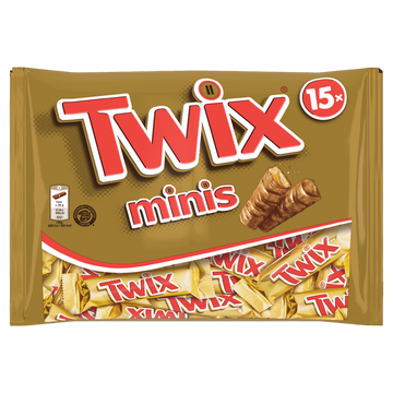 Barres chocolat Biscuit caramel Minis TWIX 333g