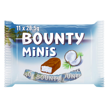 Barres chocolat Noix de coco Minis BOUNTY 333g