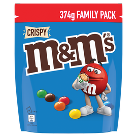 M&m's crispy family pack chocolat au lait  M&M's 374g