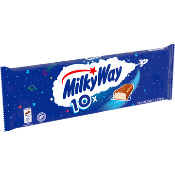 Bouchées chocolat MILKY WAY pack barres x10 215g