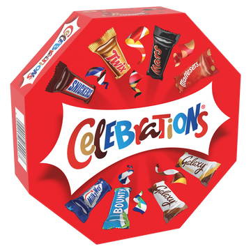Chocolats assortis CELEBRATIONS, boîte octogonale 340g