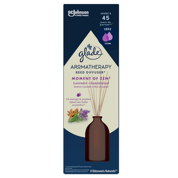 Bâtonnets moment of zen lavande & bois de santal aromathérapie GLADE