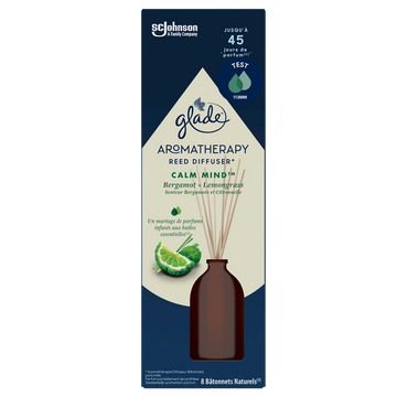 Diff.aromathérapy batonnets à la bergamote et citron GLADE 80ml