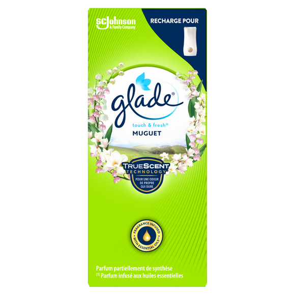Recharge Touch&Fresh Muguet aux huiles essentielles GLADE, 10ml