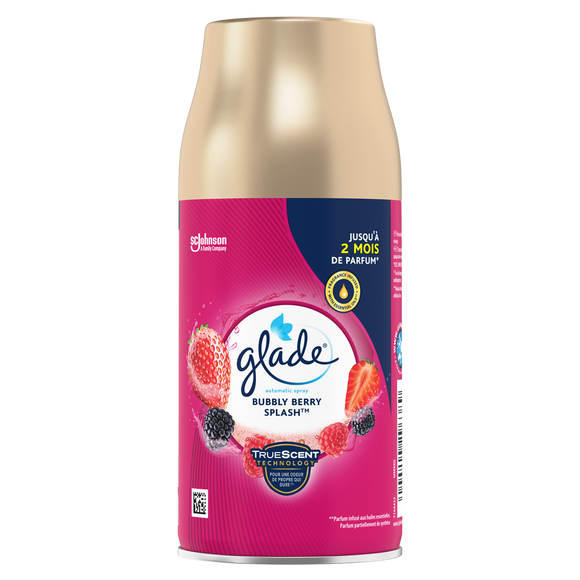 Glade automatic spray recharge bubbly berry splash - infusé auxhuiles essentielles 269ml