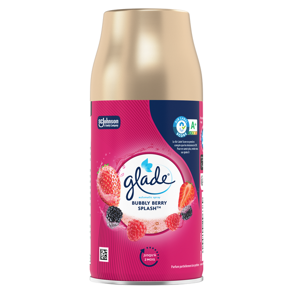 Glade automatic spray recharge bubbly berry splash - infusé auxhuiles essentielles 269ml